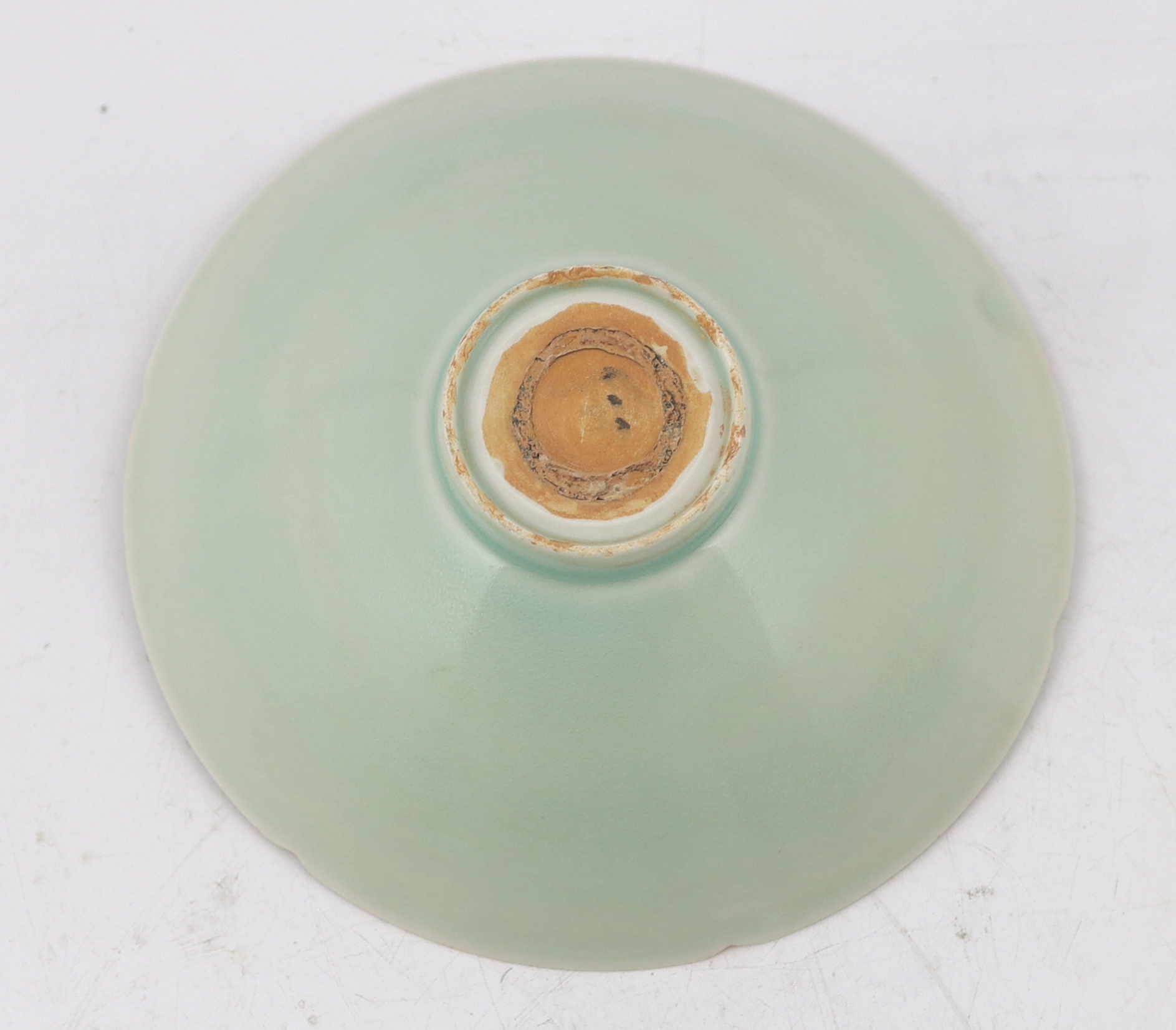 A Chinese Qingbai style pale celadon glazed bowl